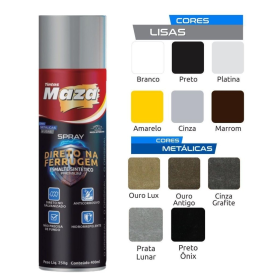 MAZA SPRAY ESM SINT DIRETO NA FERRUGEM AMARELO 250G - UND